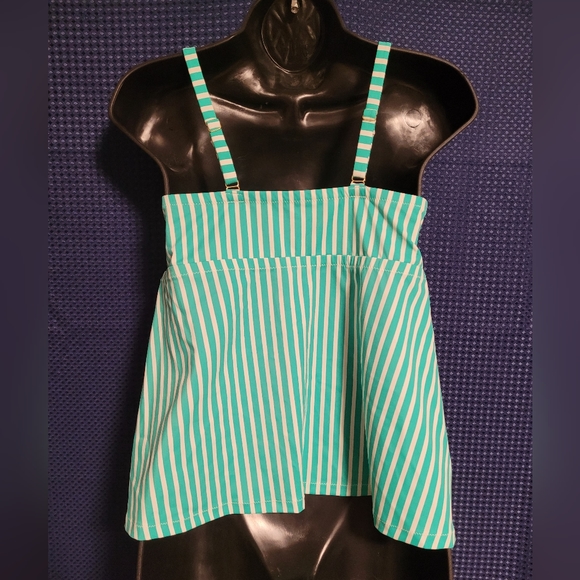 Sold NWT Kona Sol Striped Tankini Swim Top - Picture 3 of 8